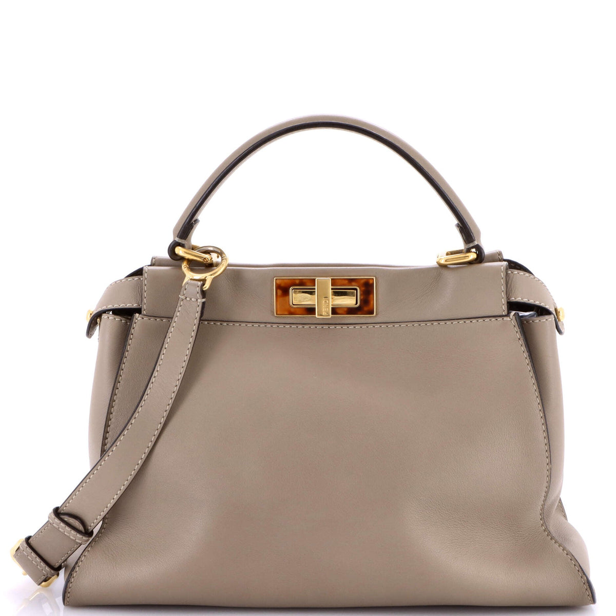 Peekaboo Bag Leather with Plexiglass Detail Regular