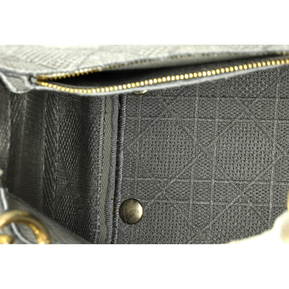 Lady D-Lite Bag Cannage Embroidered Canvas Medium