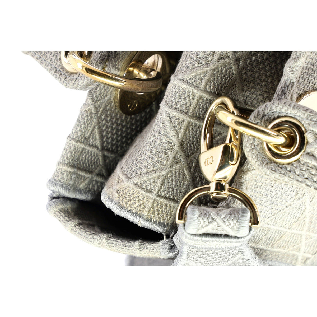 Lady D-Lite Bag Cannage Embroidered Canvas Medium
