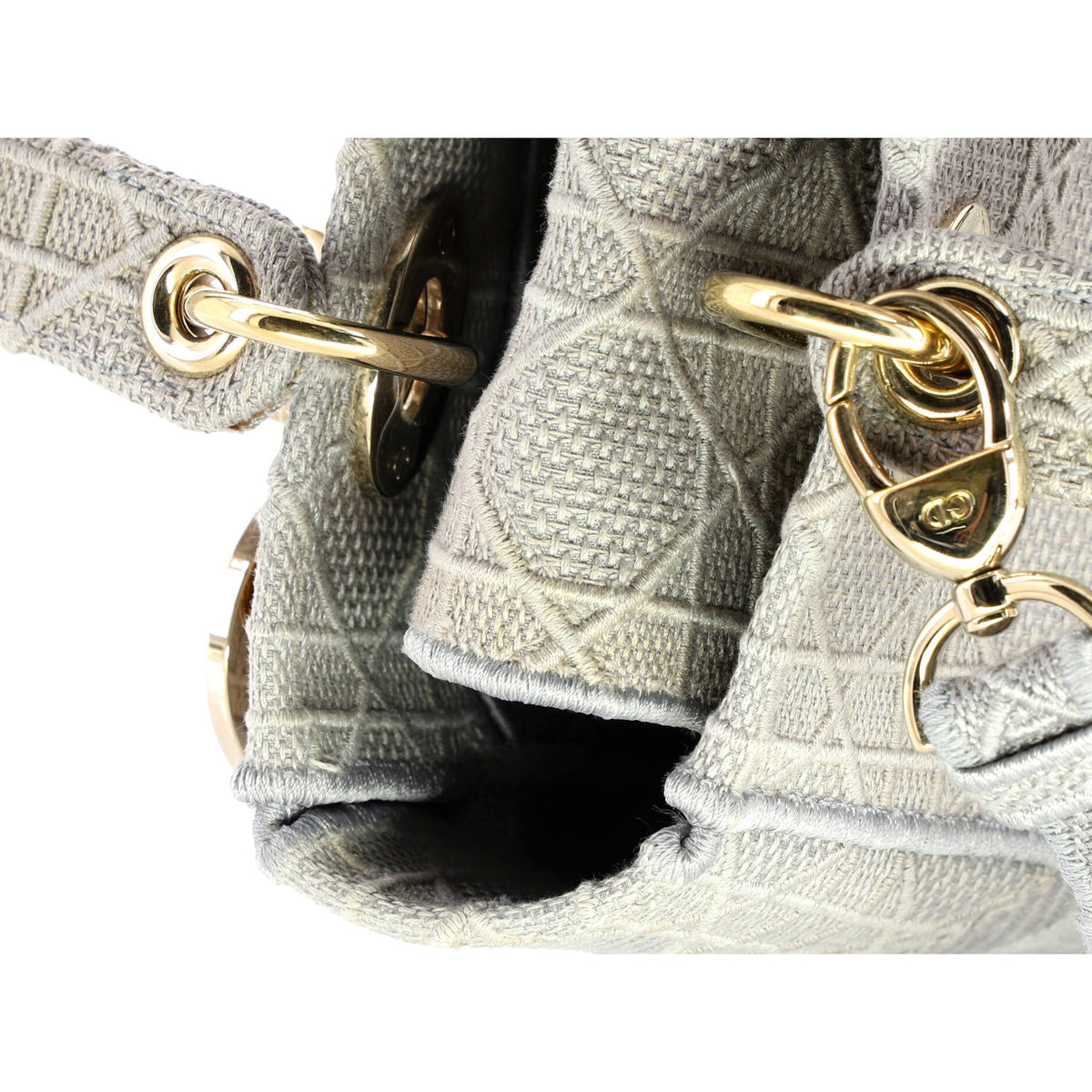 Lady D-Lite Bag Cannage Embroidered Canvas Medium