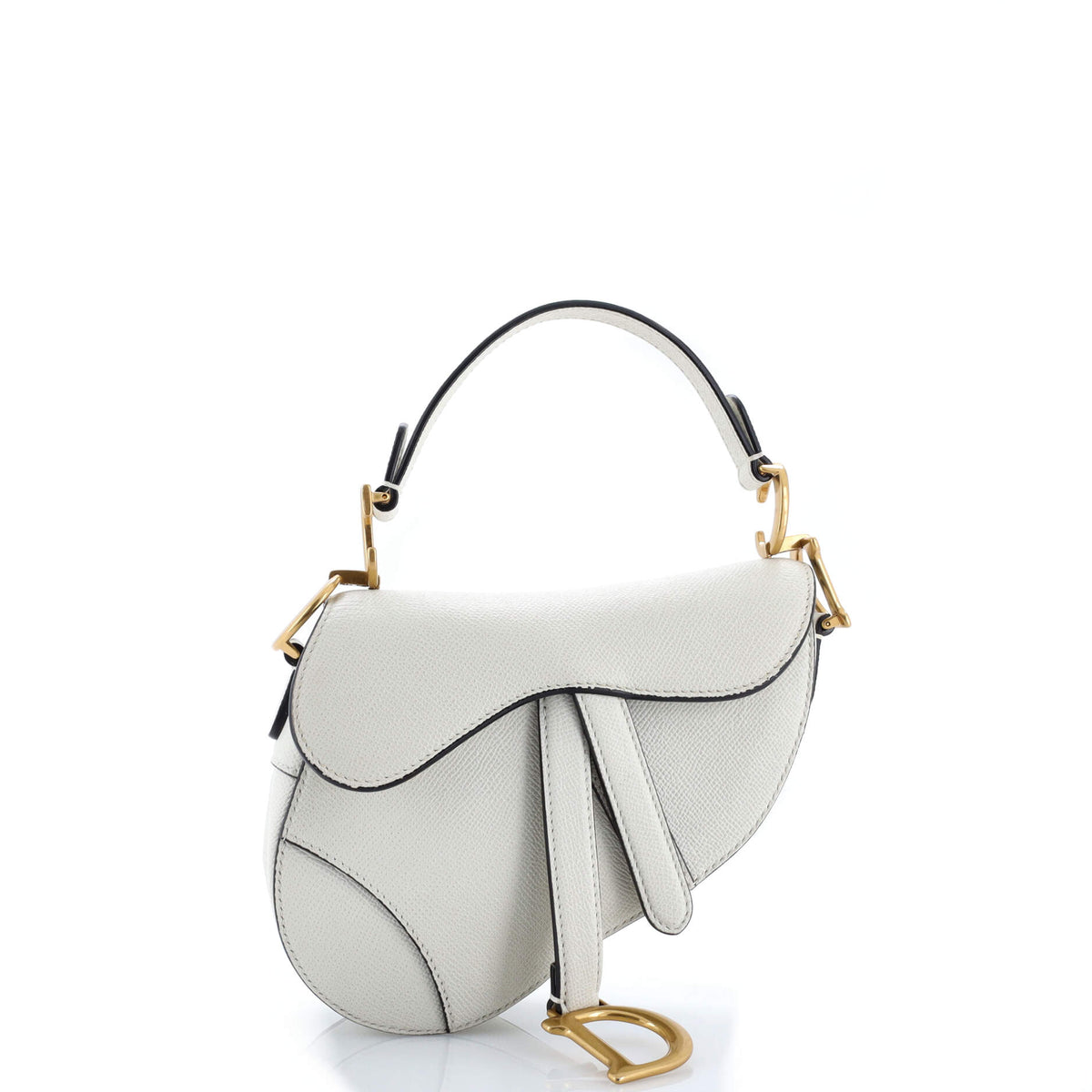 Saddle Handbag Leather Mini