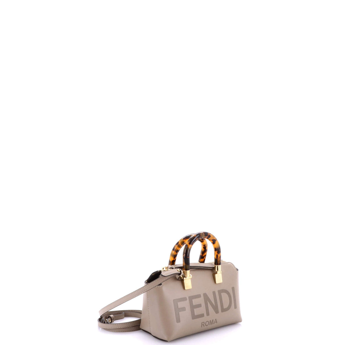 Logo By The Way Top Handle Bag Embossed Leather Mini