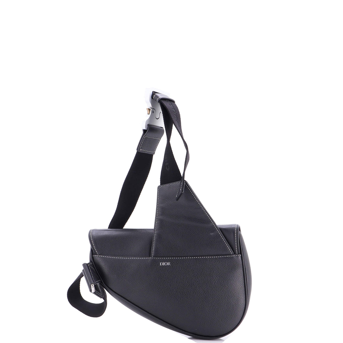 Alex Foxton Logo Saddle Crossbody Bag Printed Leather