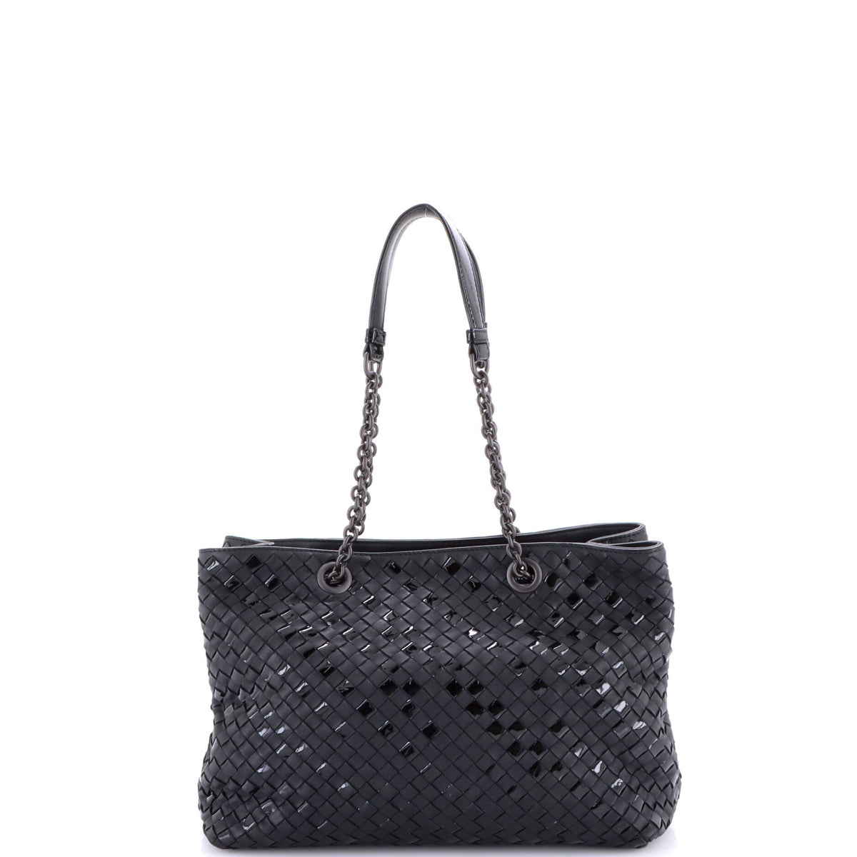 Double Chain Tote Intrecciato Nappa Medium