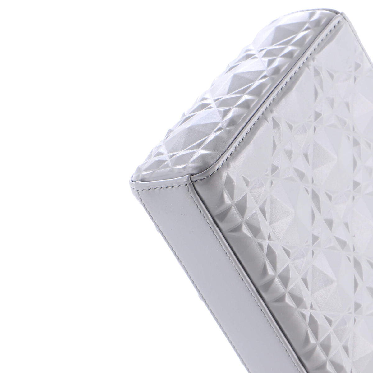 Ultra Matte Lady D-Joy Bag Diamond Motif Cannage Calfskin Medium