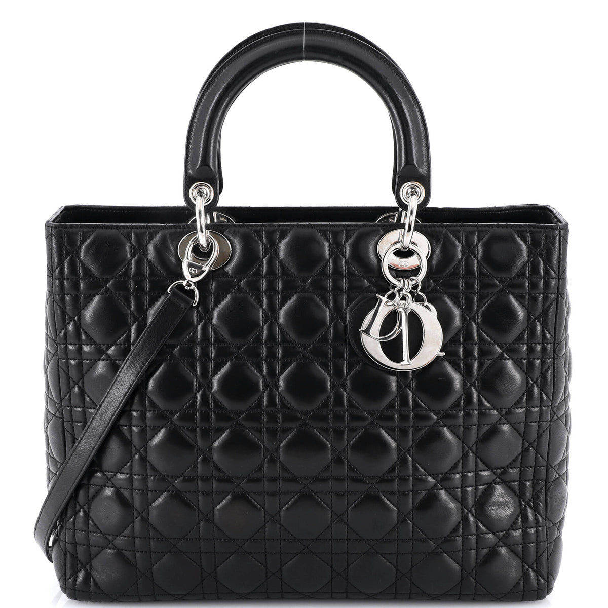Lady Dior Bag Cannage Quilt Lambskin Large