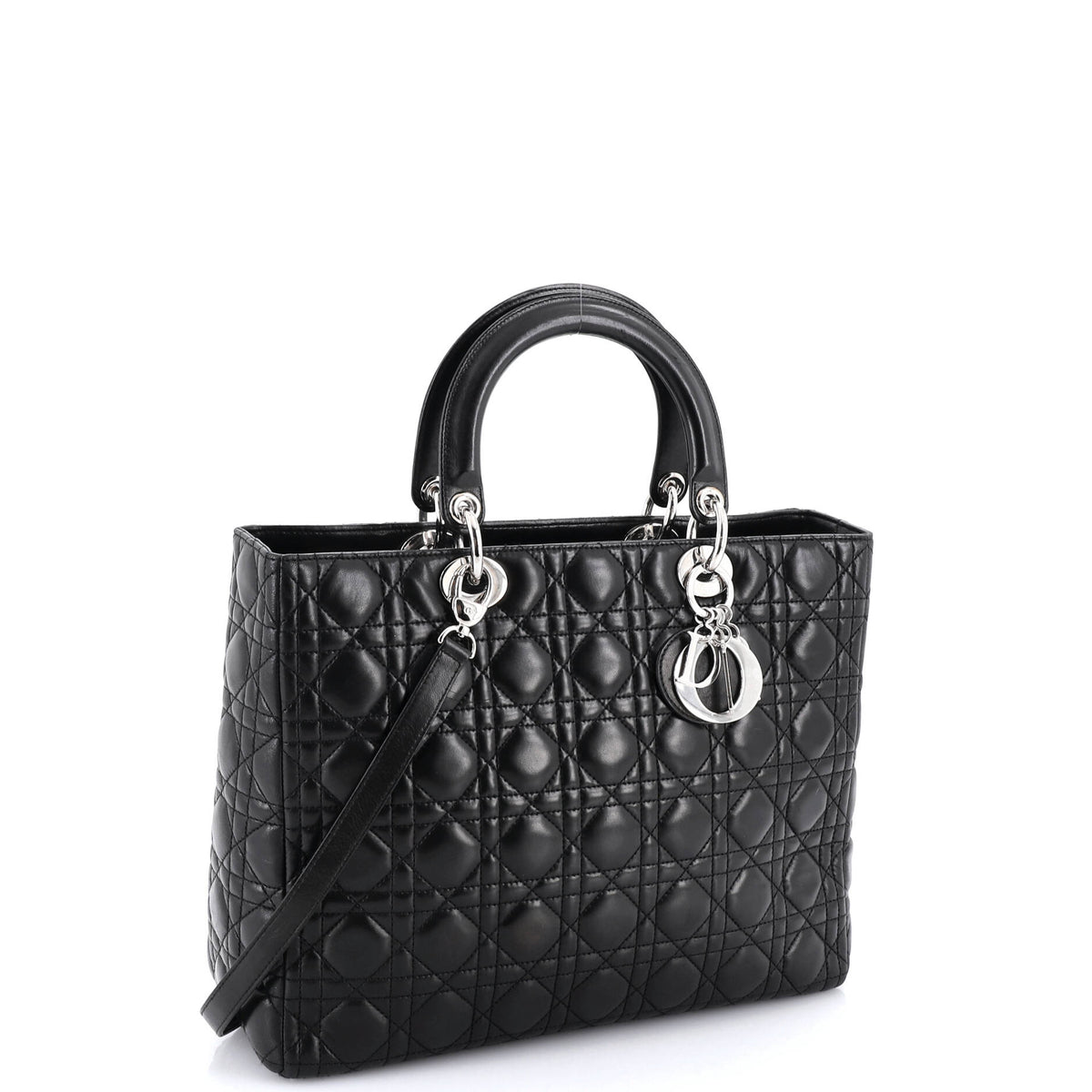 Lady Dior Bag Cannage Quilt Lambskin Large