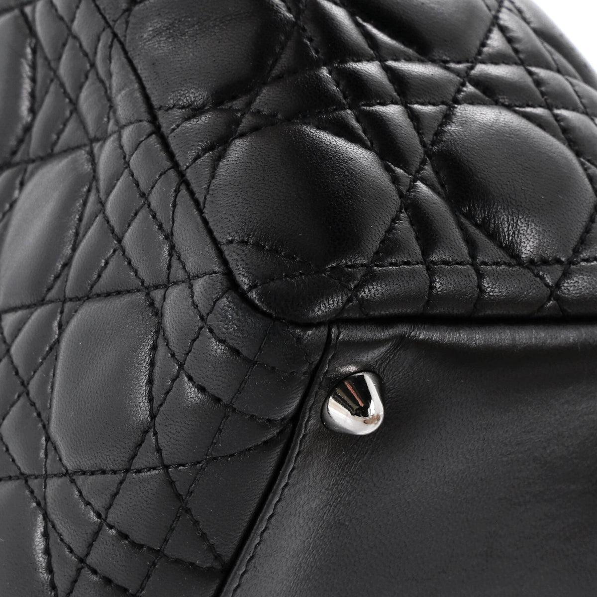 Lady Dior Bag Cannage Quilt Lambskin Large
