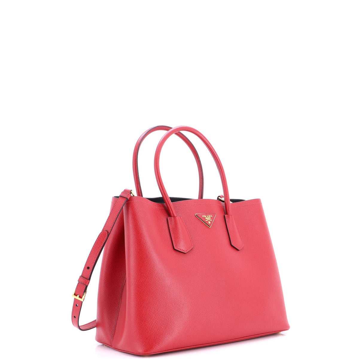 Cuir Double Tote Saffiano Leather Medium