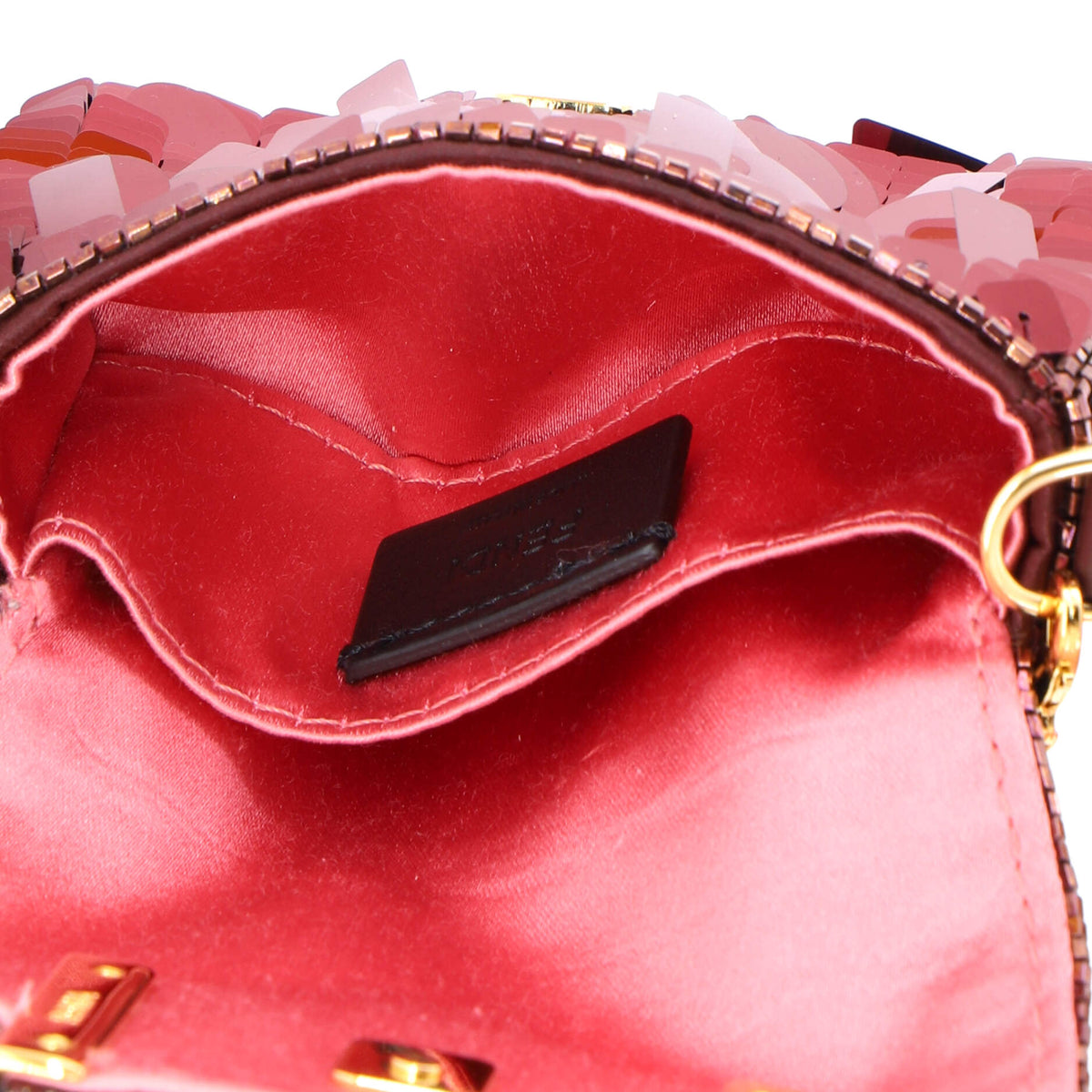 Chain Baguette Charm Bag Sequins Nano