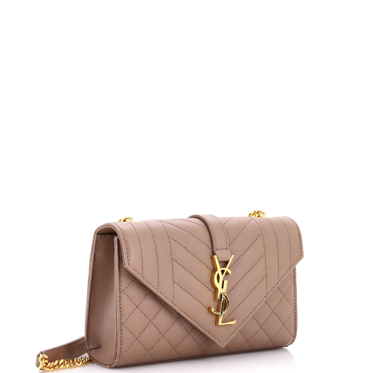 Classic Monogram Envelope Satchel Mixed Matelasse Leather Small