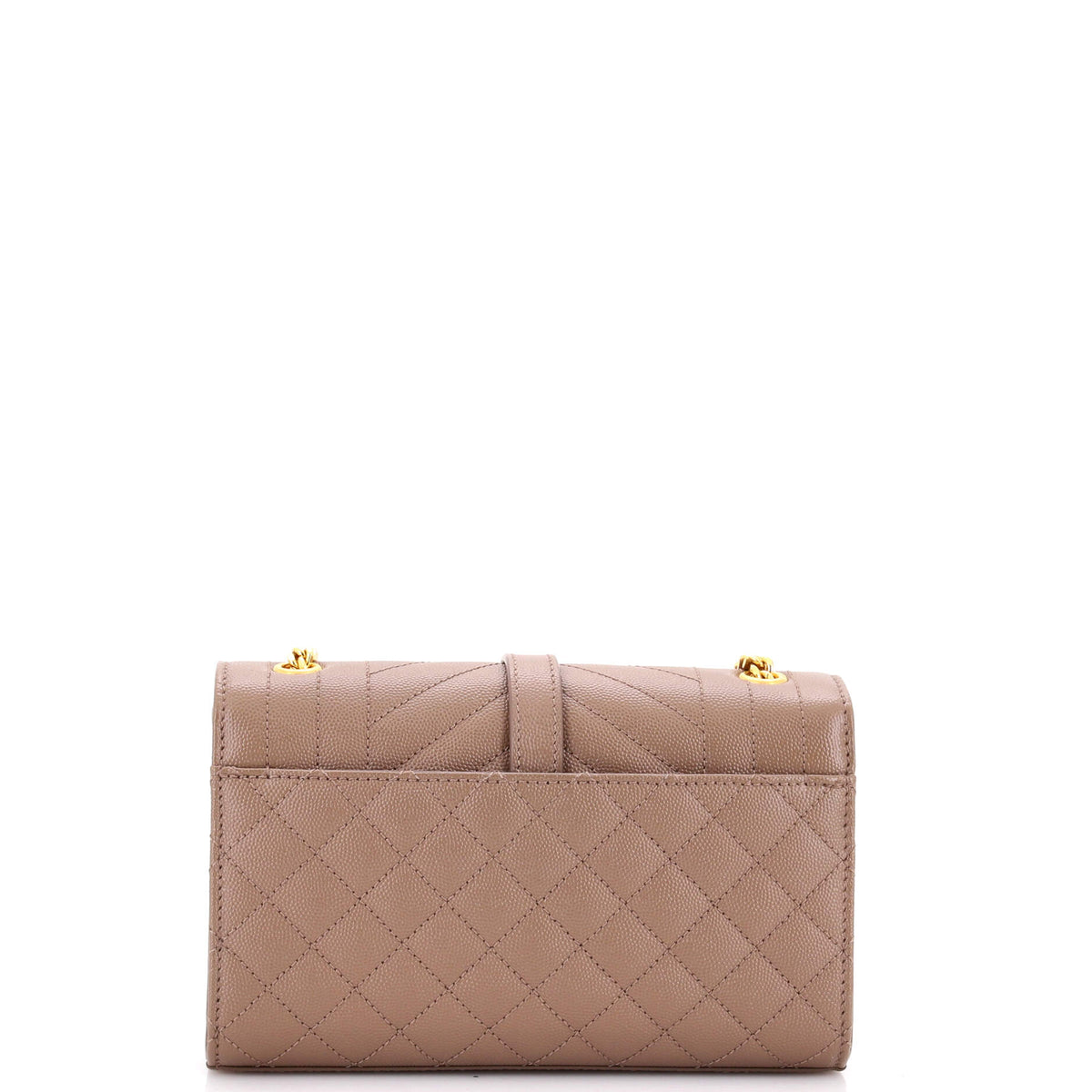 Classic Monogram Envelope Satchel Mixed Matelasse Leather Small