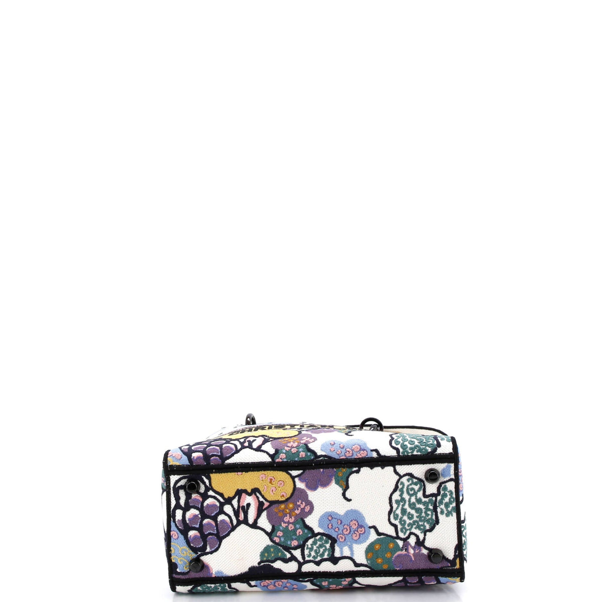 Lady D-Lite Bag Embroidered Canvas Medium