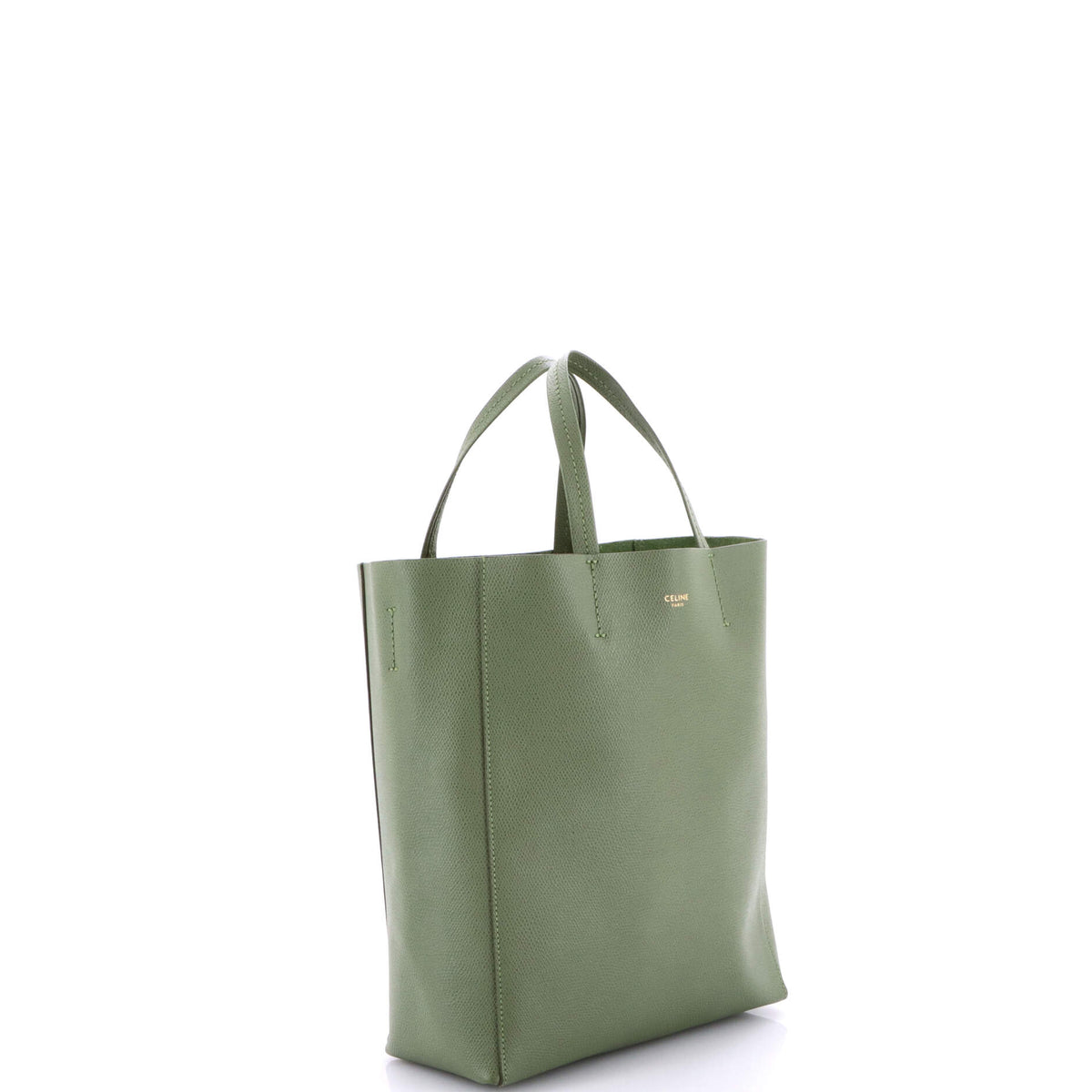 Vertical Cabas Tote Grained Calfskin Small