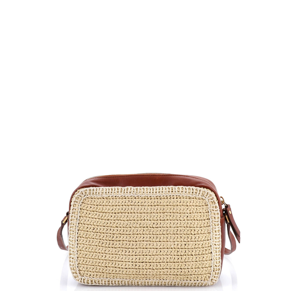 Lou Camera Bag Woven Raffia Small