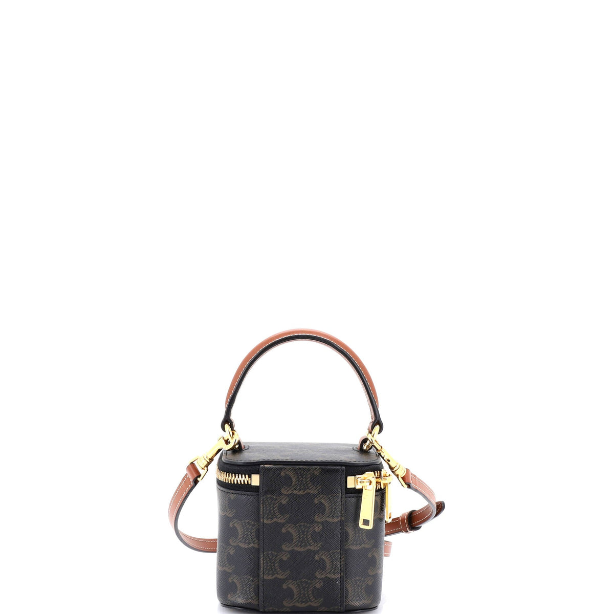 Top Handle Square Vanity Case Triomphe Coated Canvas Mini