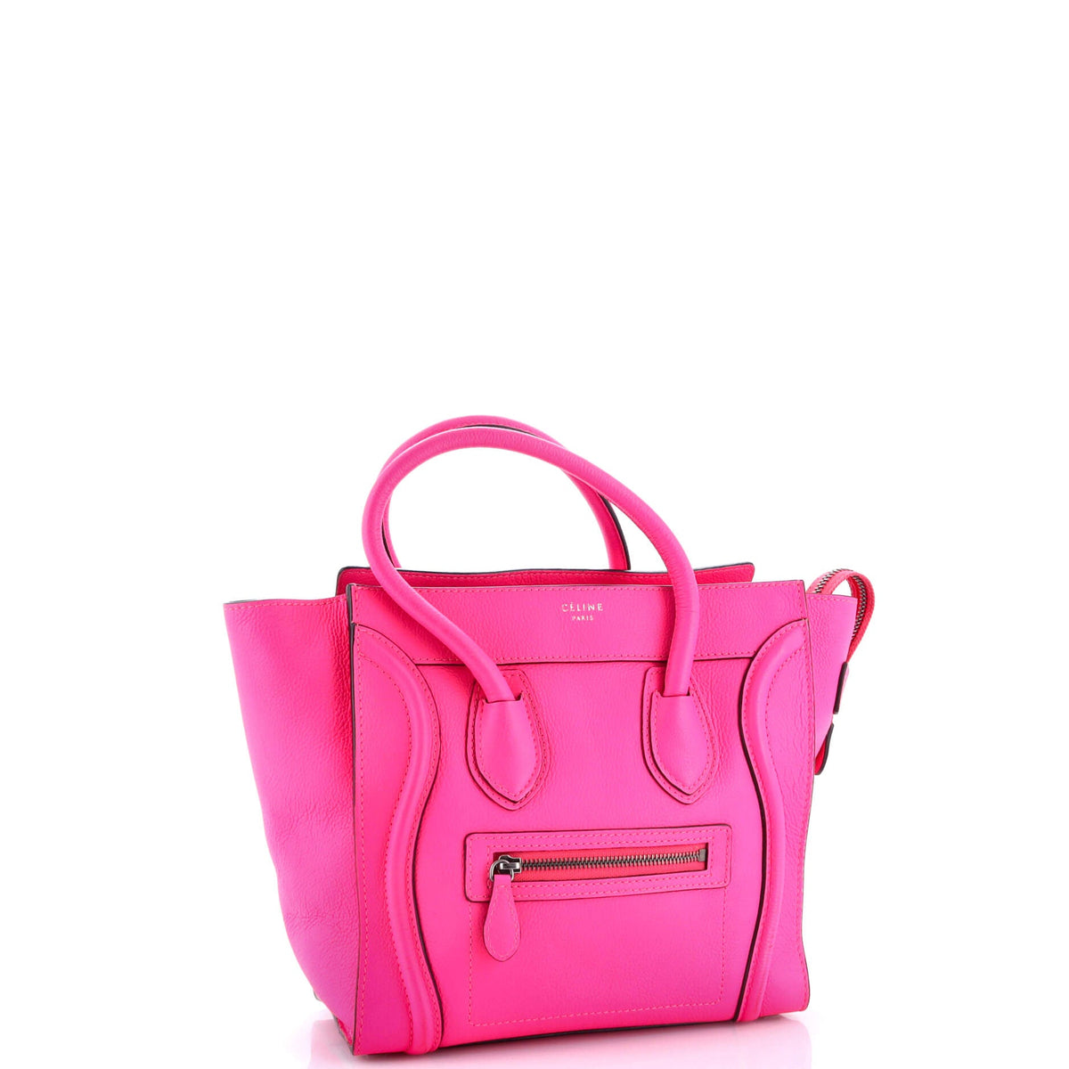 Luggage Bag Grainy Leather Micro