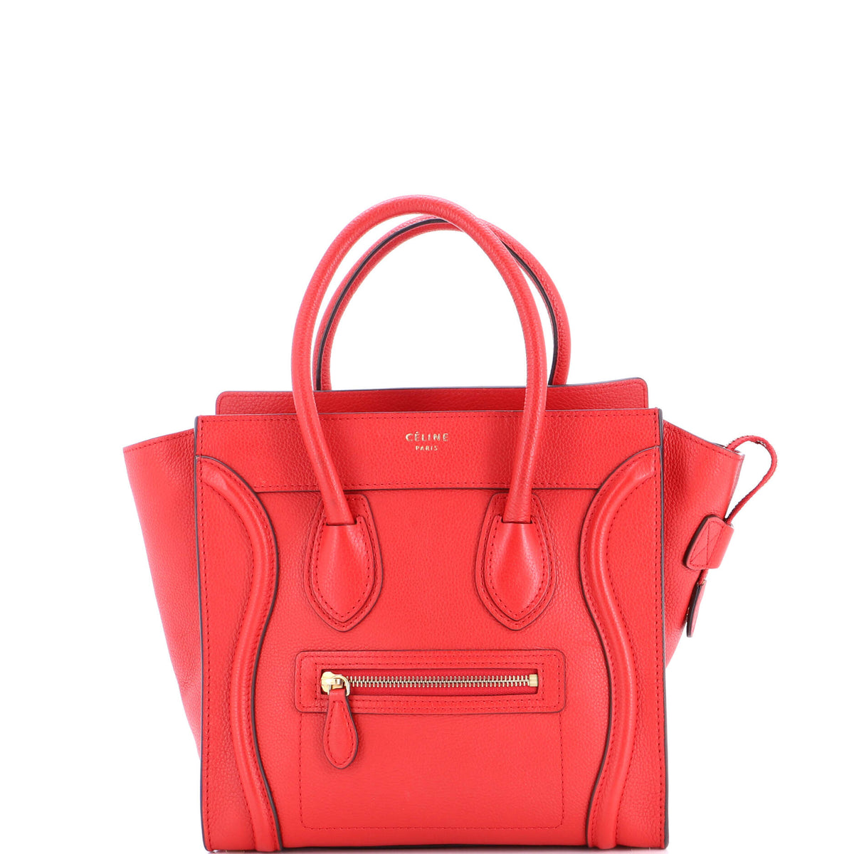 Luggage Bag Grainy Leather Micro