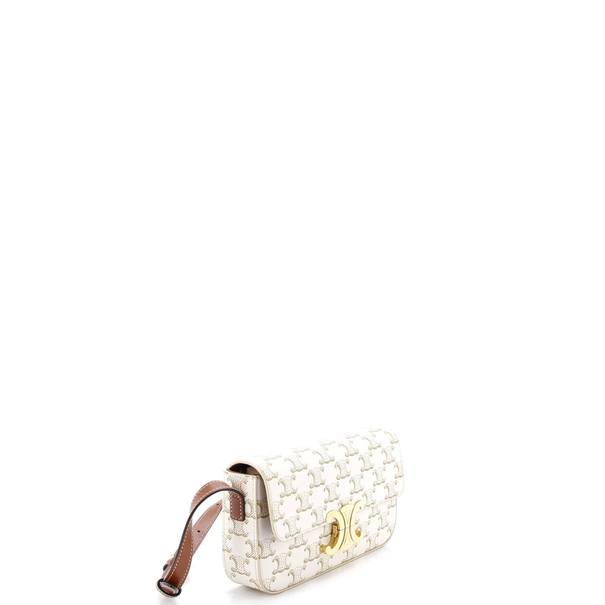 Triomphe East-West Shoulder Bag Triomphe Coated Canvas