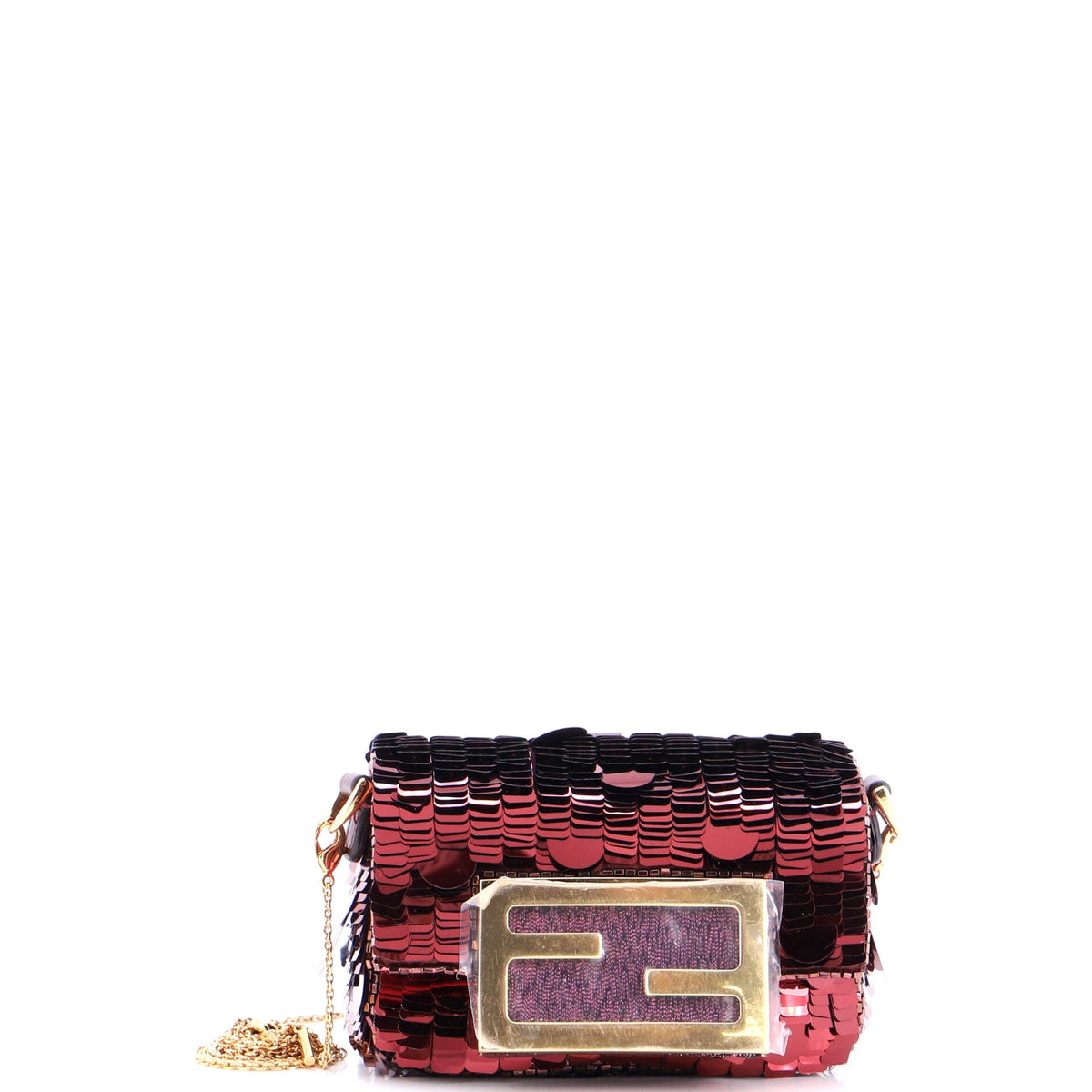 Chain Baguette Charm Bag Sequins Nano