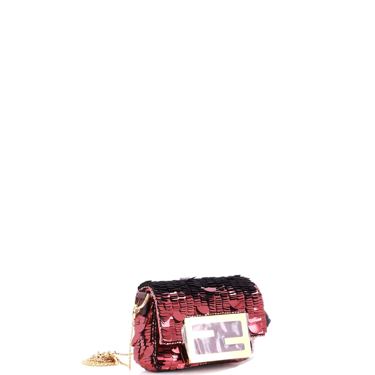 Chain Baguette Charm Bag Sequins Nano