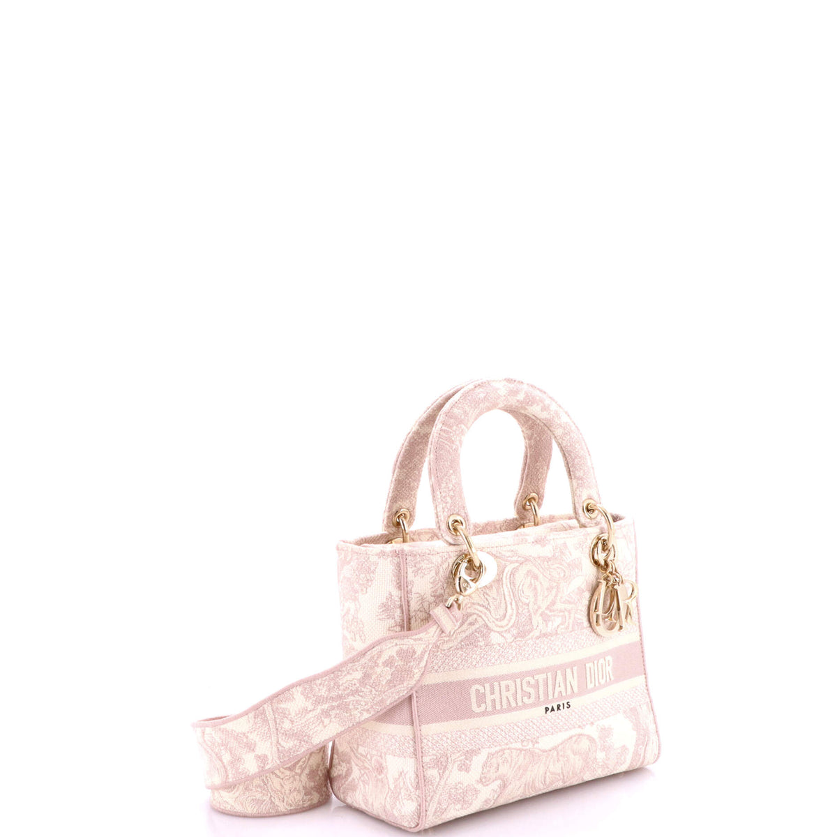 Toile de Jouy Lady D-Lite Bag Embroidered Canvas