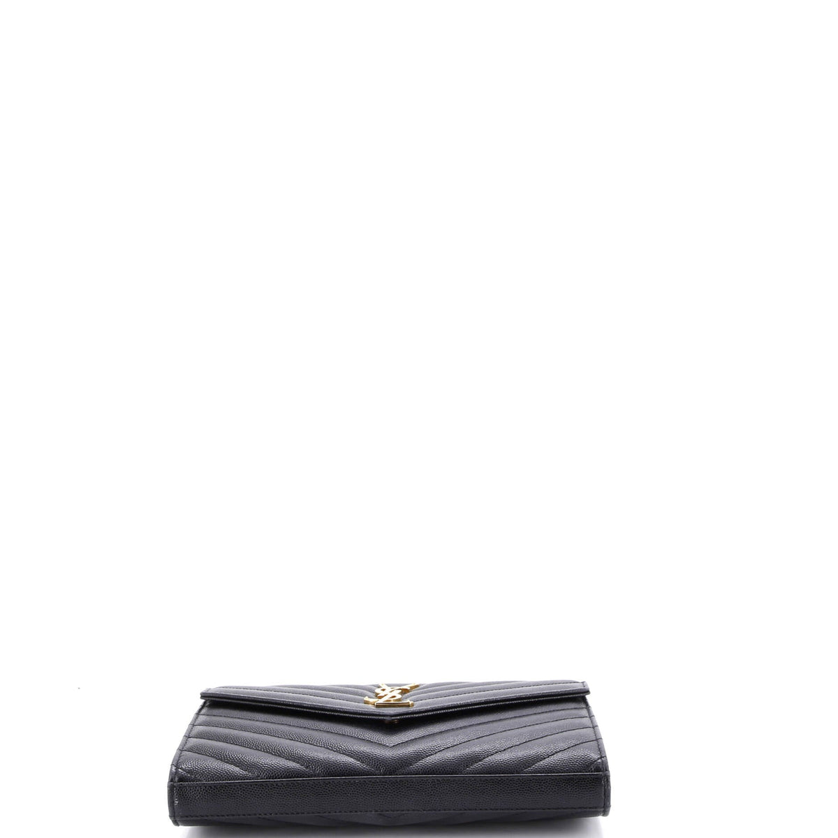 Classic Monogram Wallet on Chain Matelasse Chevron Leather Medium