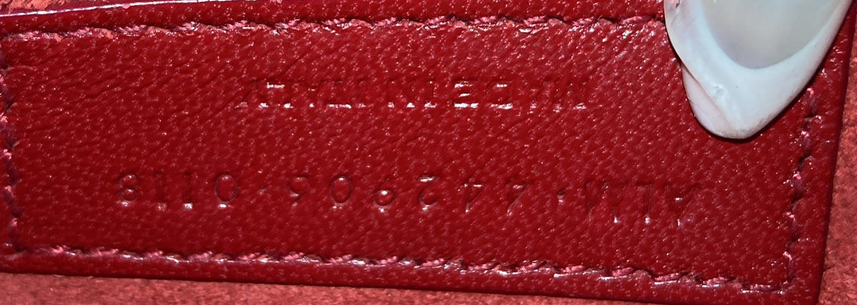 Sunset Crossbody Bag Crocodile Embossed Leather Medium