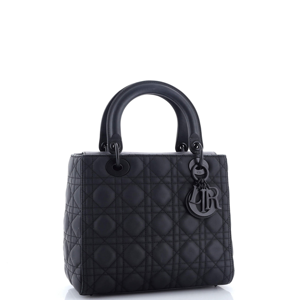Ultra Matte Lady Dior Bag Cannage Quilt Calfskin Medium