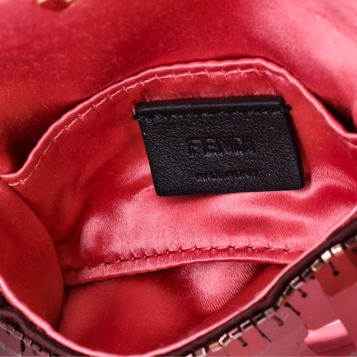 Chain Baguette Charm Bag Sequins Nano