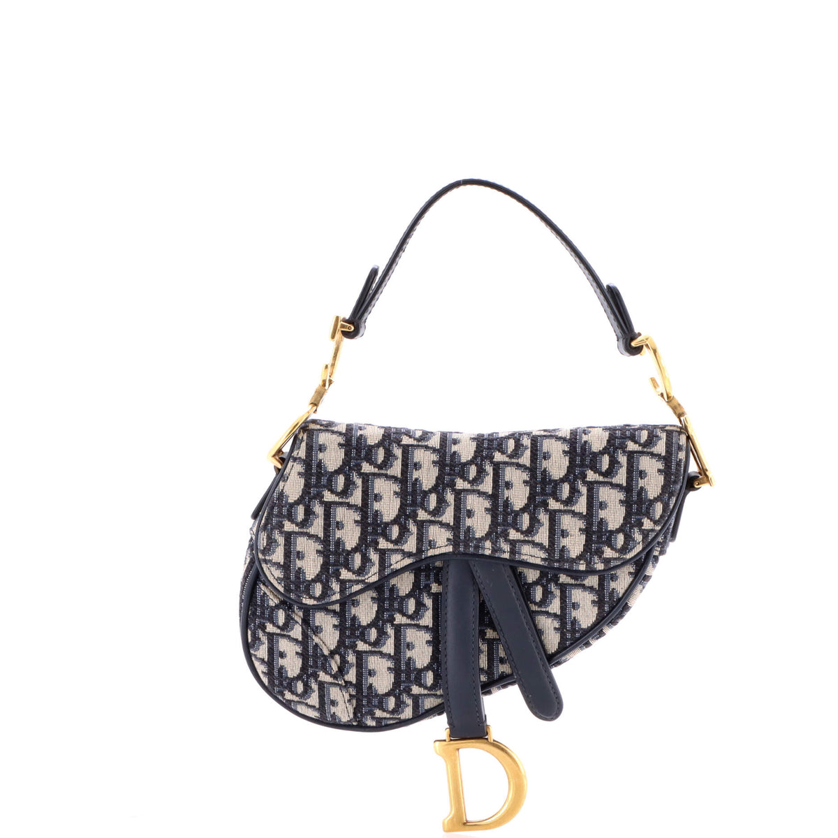 Saddle Handbag Oblique Canvas Mini