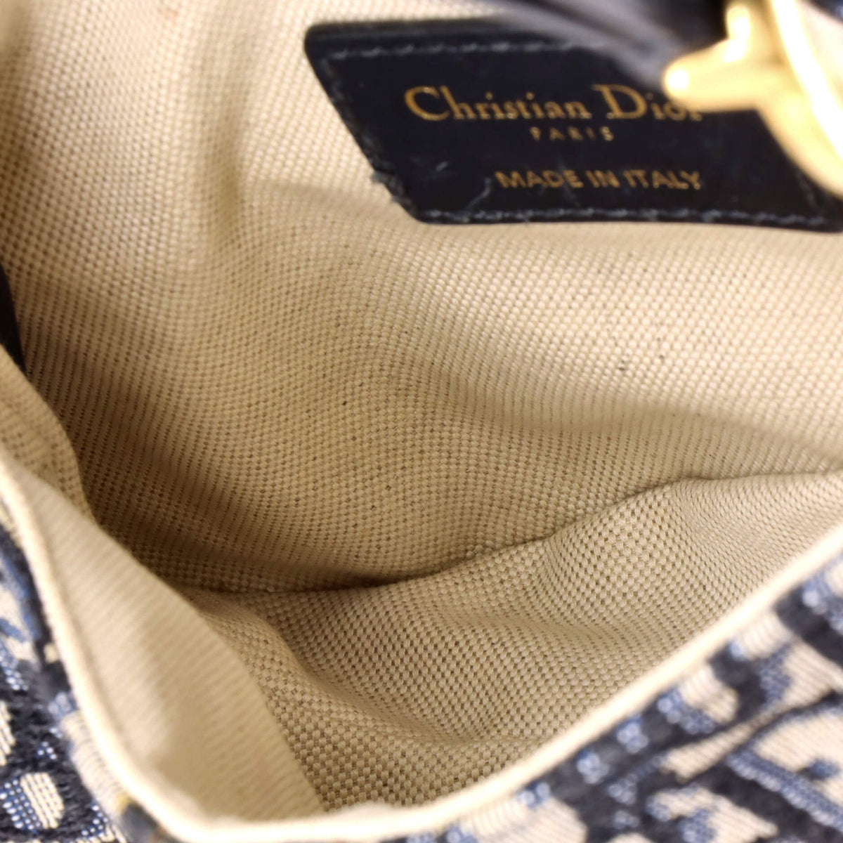 Saddle Handbag Oblique Canvas Mini