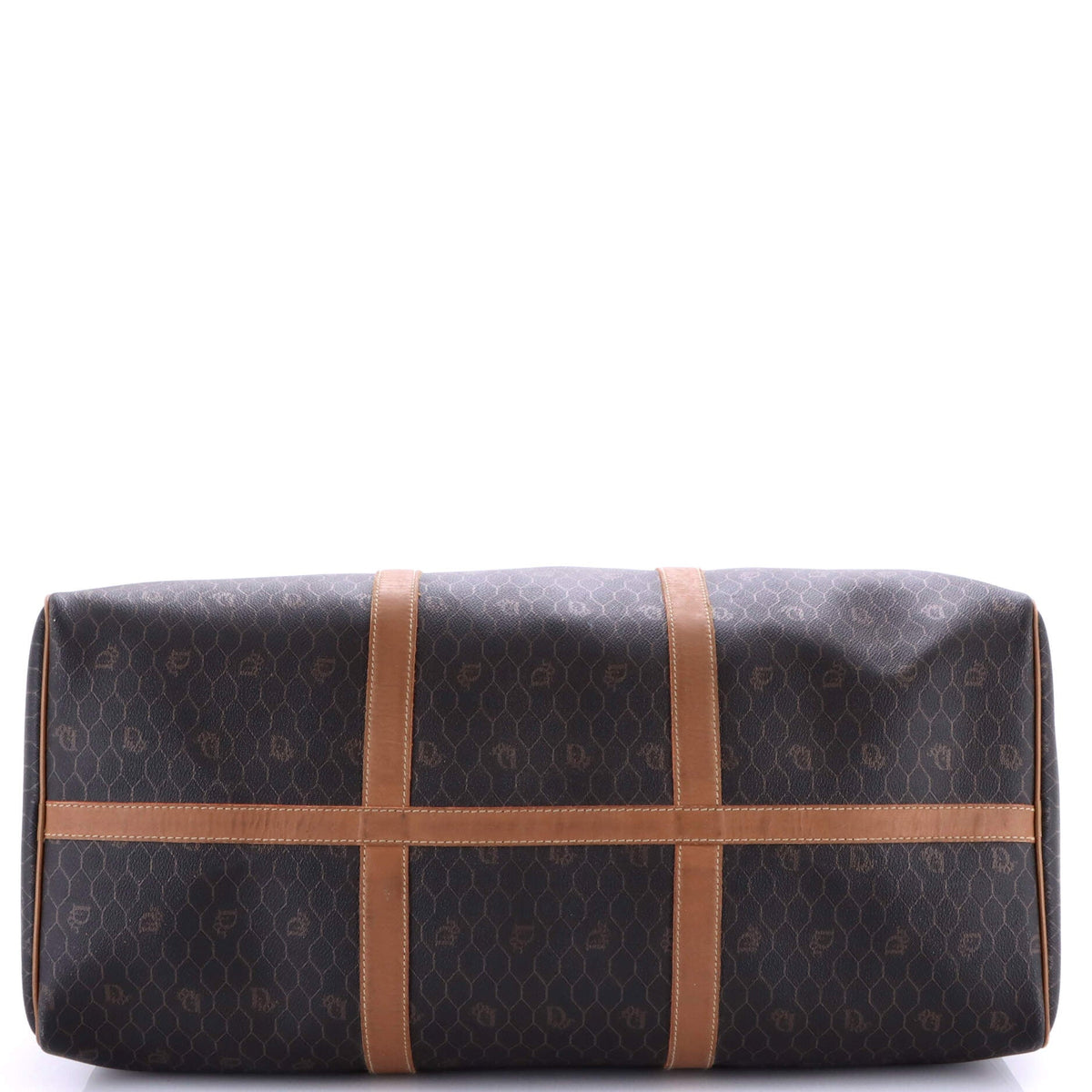 Vintage Duffle Bag Honeycomb Coated Canvas Large