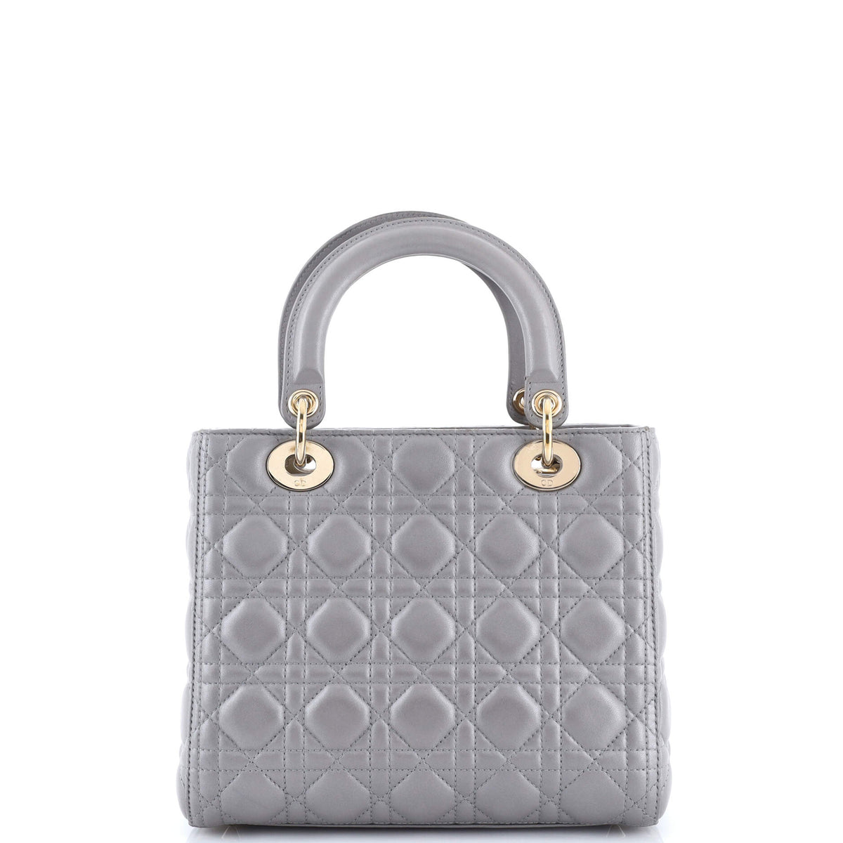 Lady Dior Bag Cannage Quilt Metallic Leather Medium