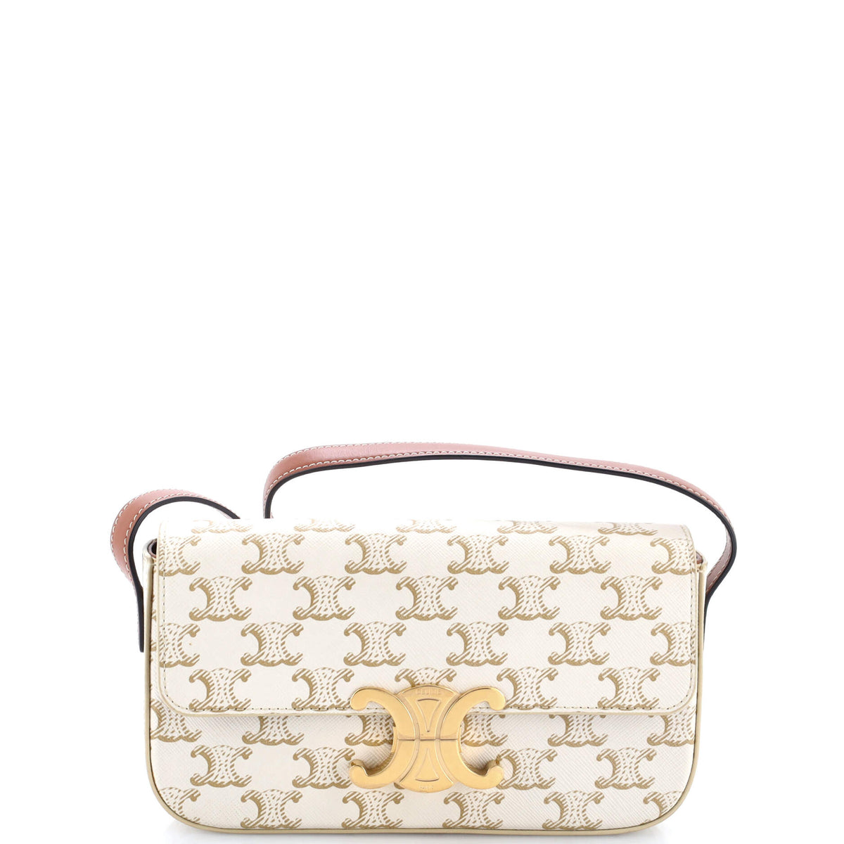 Triomphe East-West Shoulder Bag Triomphe Coated Canvas