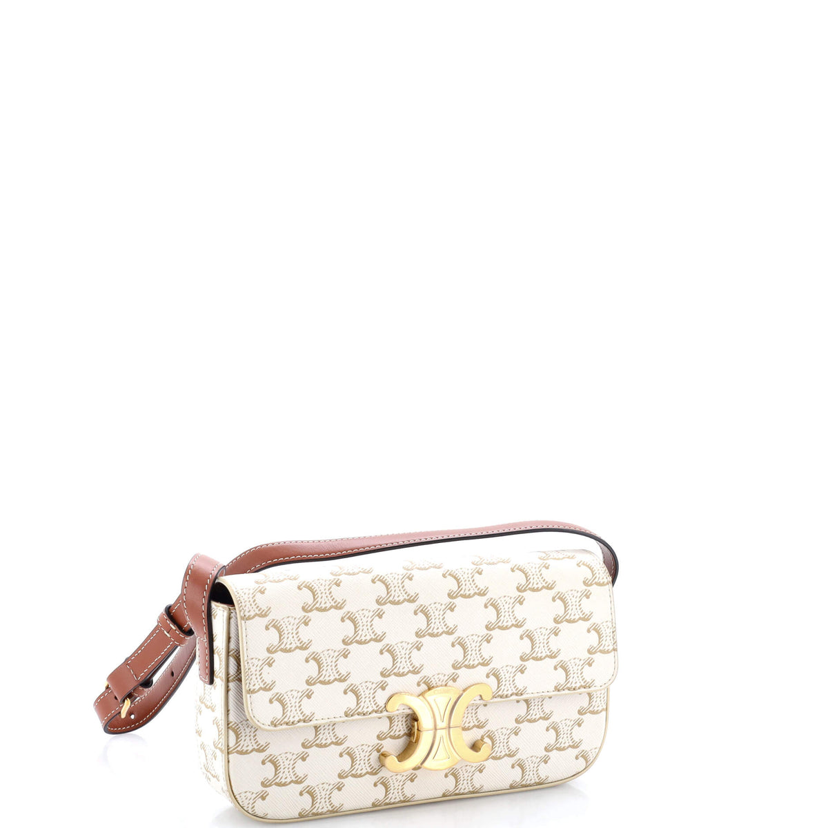 Triomphe East-West Shoulder Bag Triomphe Coated Canvas