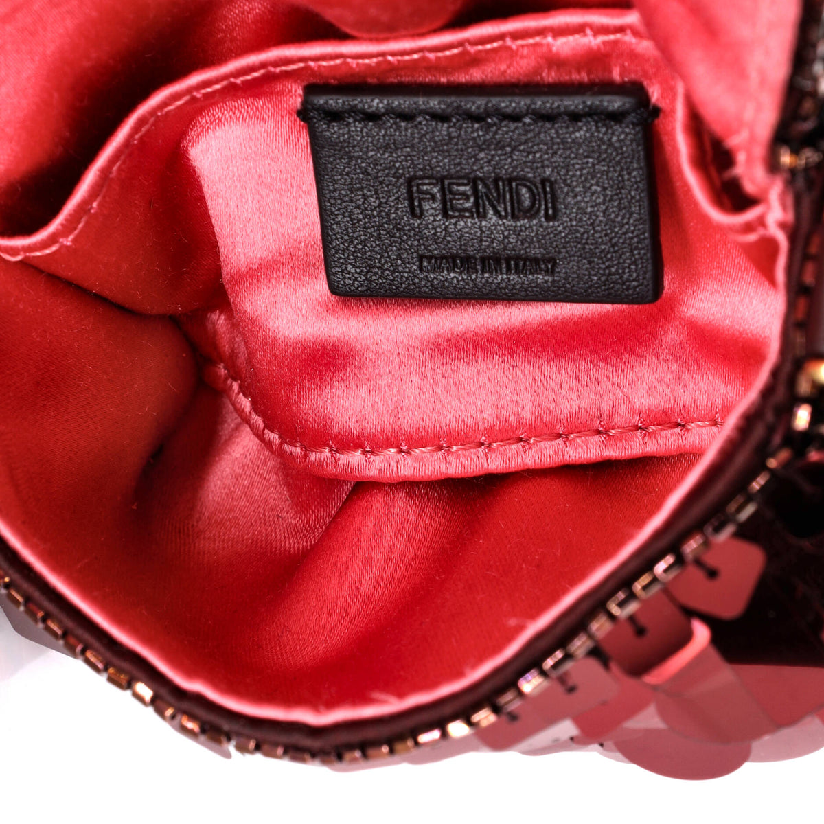 Chain Baguette Charm Bag Sequins Nano