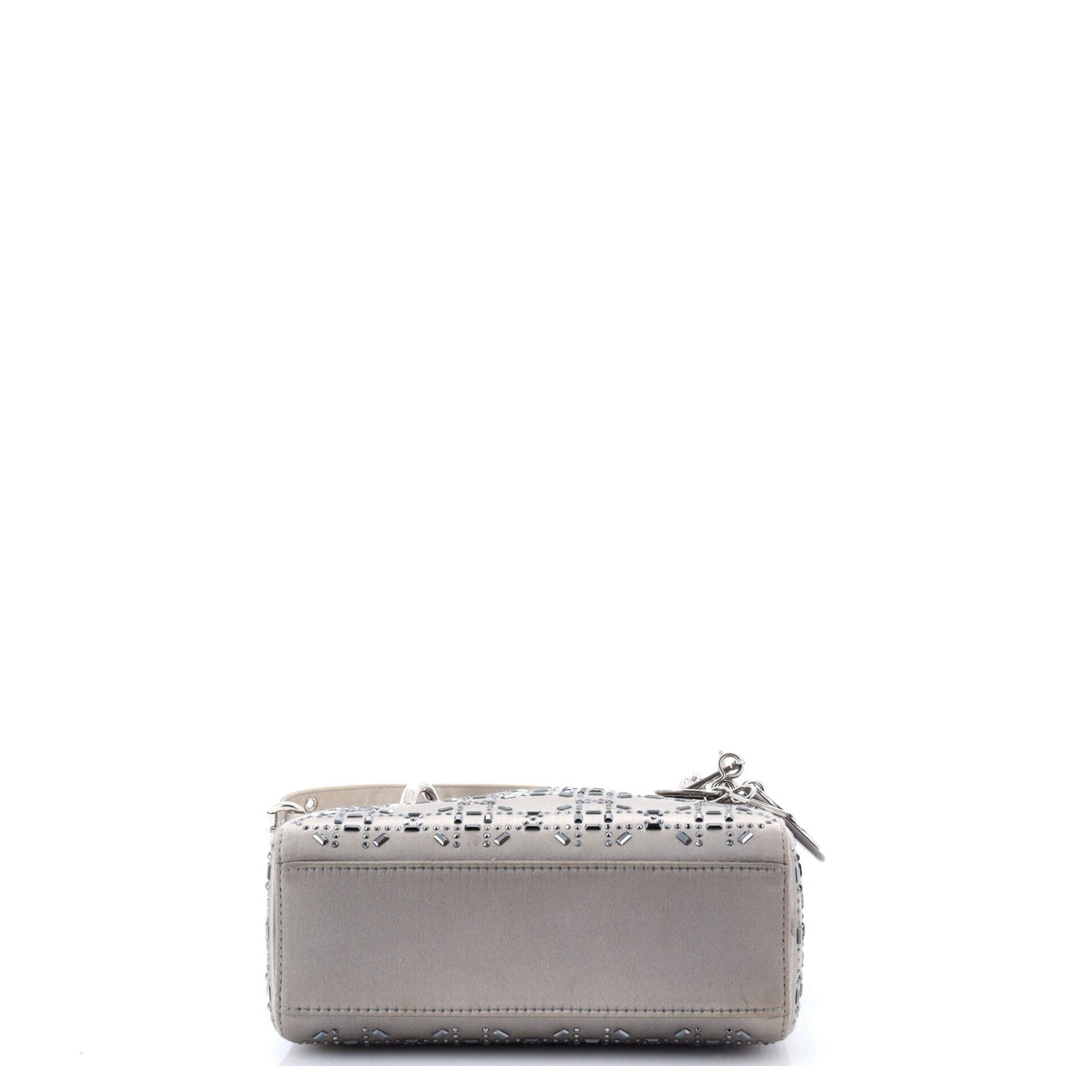 Lady Dior Bag Crystal Embellished Cannage Quilt Satin Mini