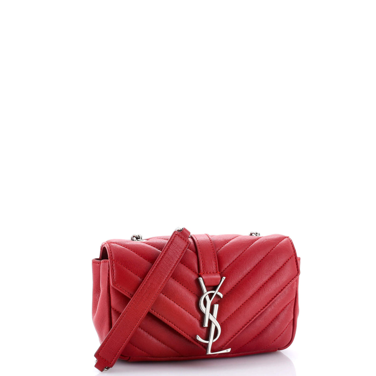 Classic Monogram Crossbody Bag Matelasse Chevron Leather Baby