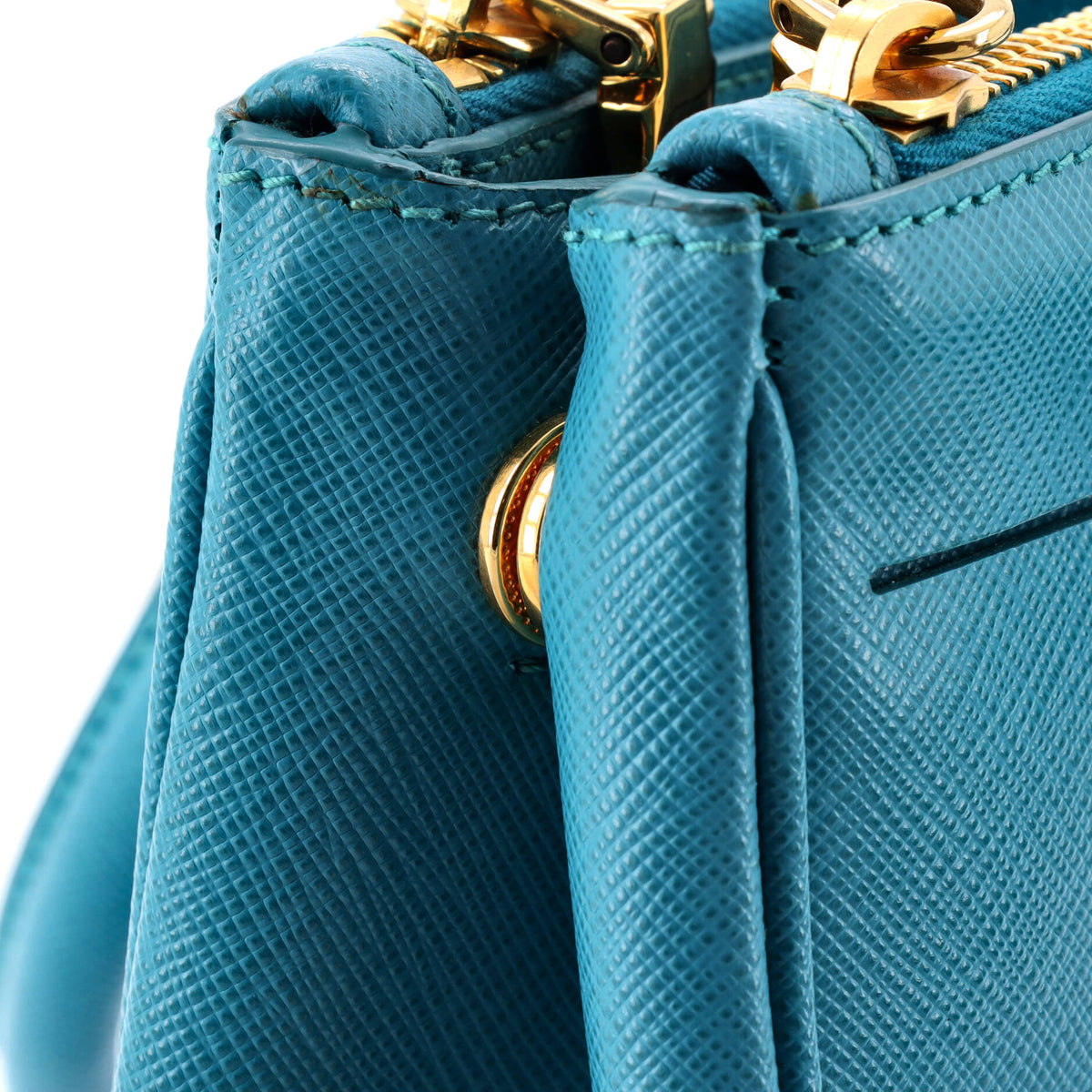 Galleria Double Zip Tote Saffiano Leather Small