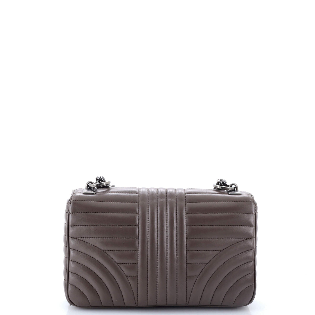 Chain Flap Shoulder Bag Diagramme Quilted Leather Medium