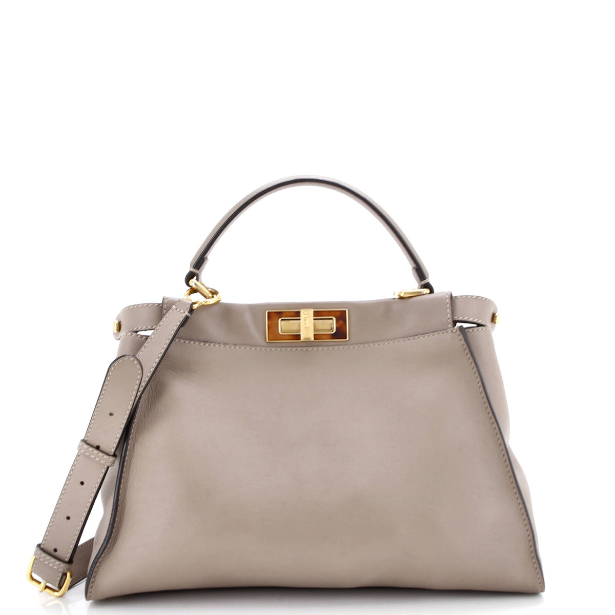 Peekaboo Bag Leather with Plexiglass Detail Regular