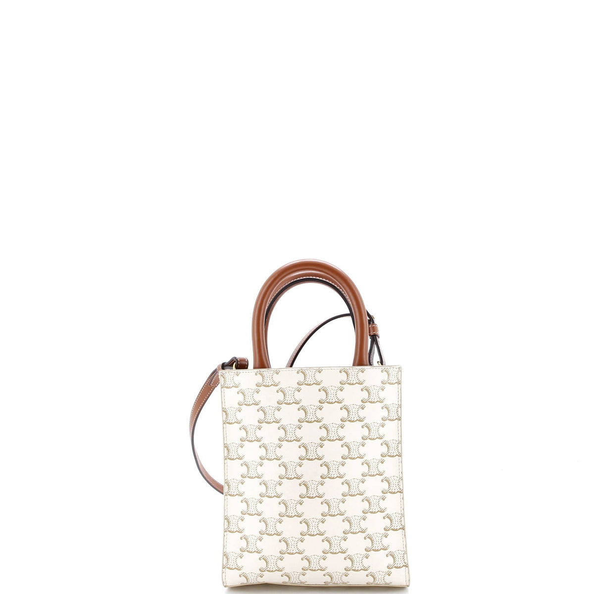 Vertical Cabas Tote Triomphe Coated Canvas Mini
