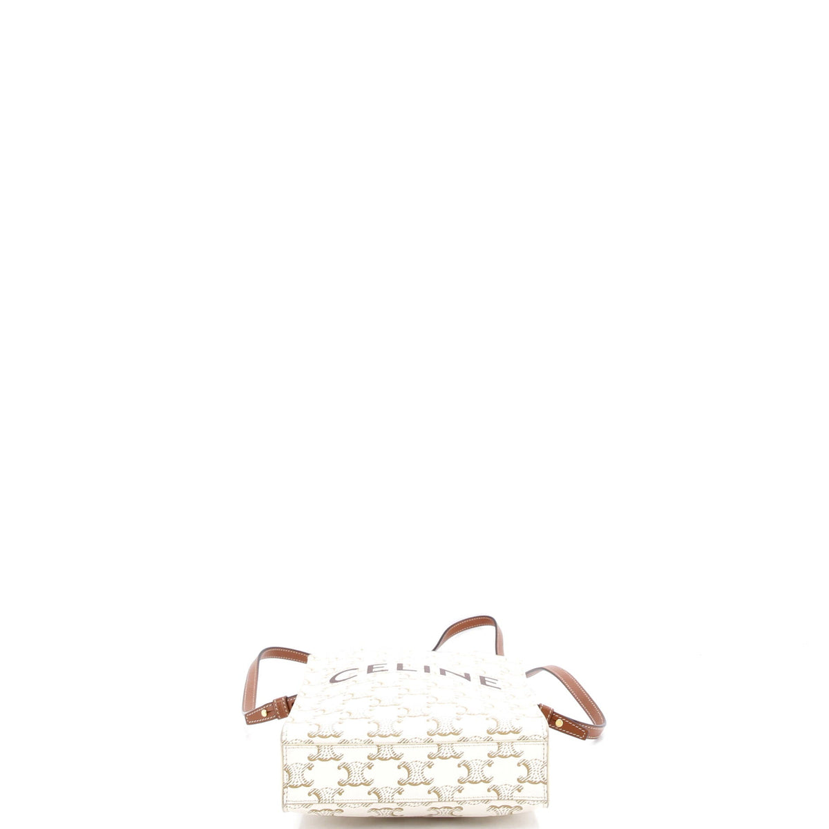 Vertical Cabas Tote Triomphe Coated Canvas Mini