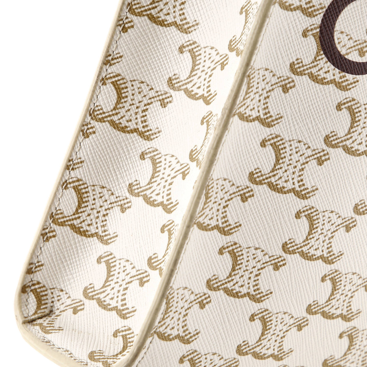 Vertical Cabas Tote Triomphe Coated Canvas Mini