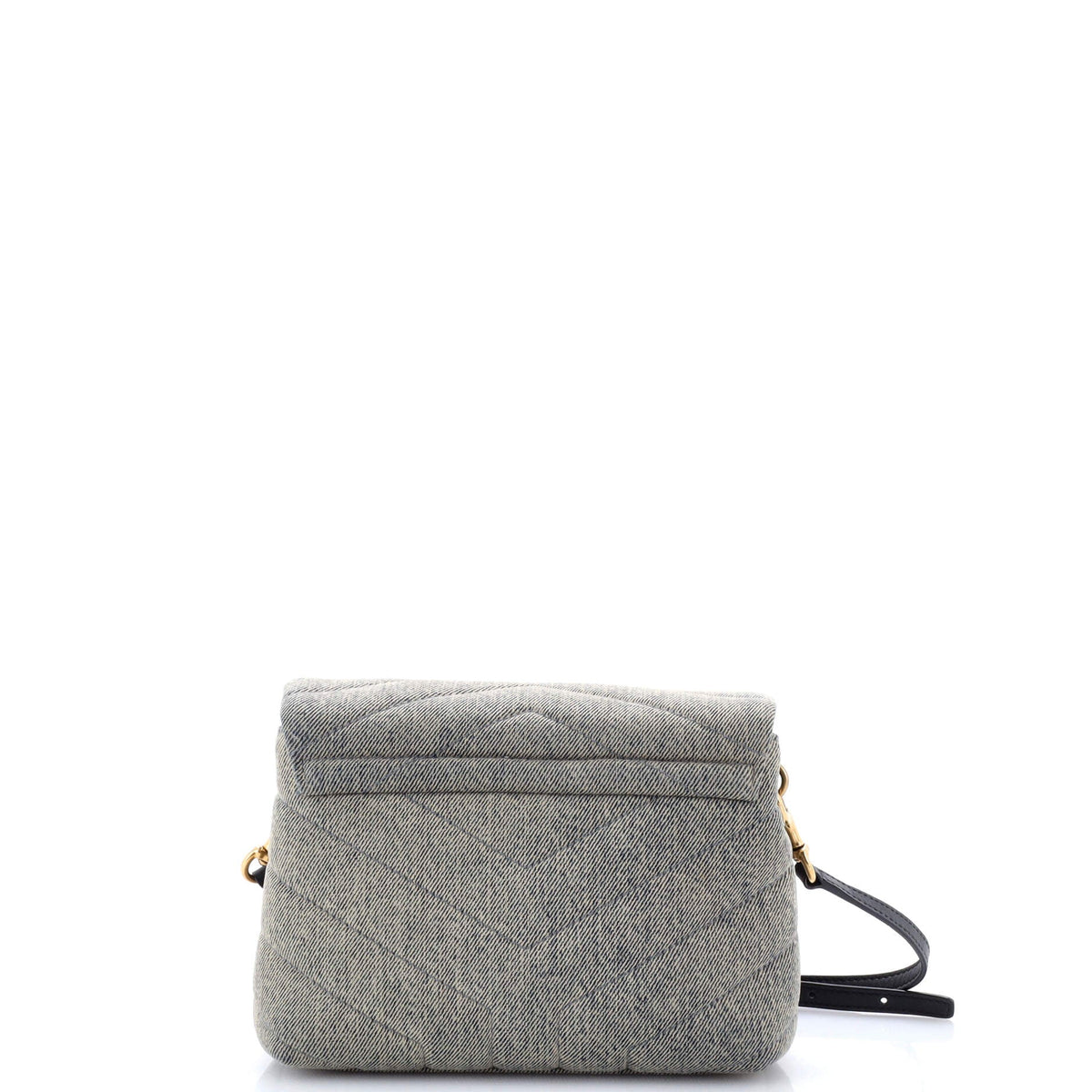 Loulou Shoulder Bag Matelasse Chevron Denim Toy