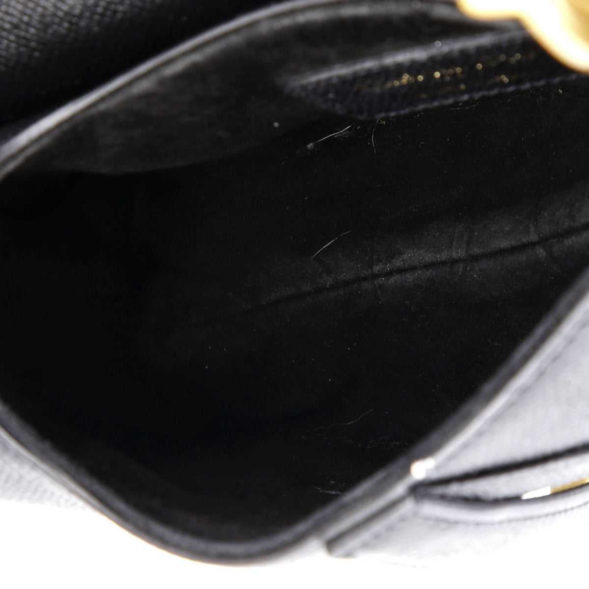 Saddle Handbag Leather Mini