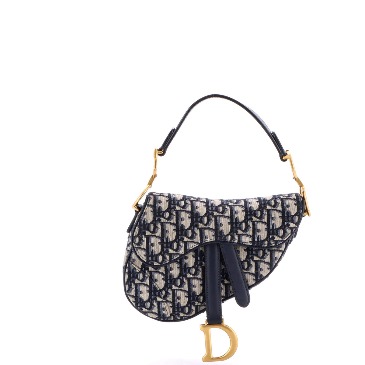 Saddle Handbag Oblique Canvas Mini