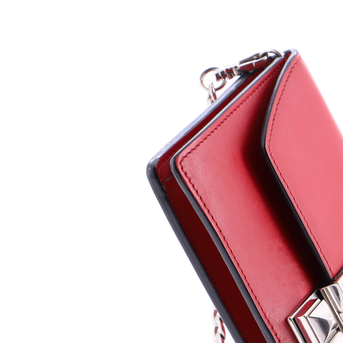 Elektra Wallet on Chain Studded Leather