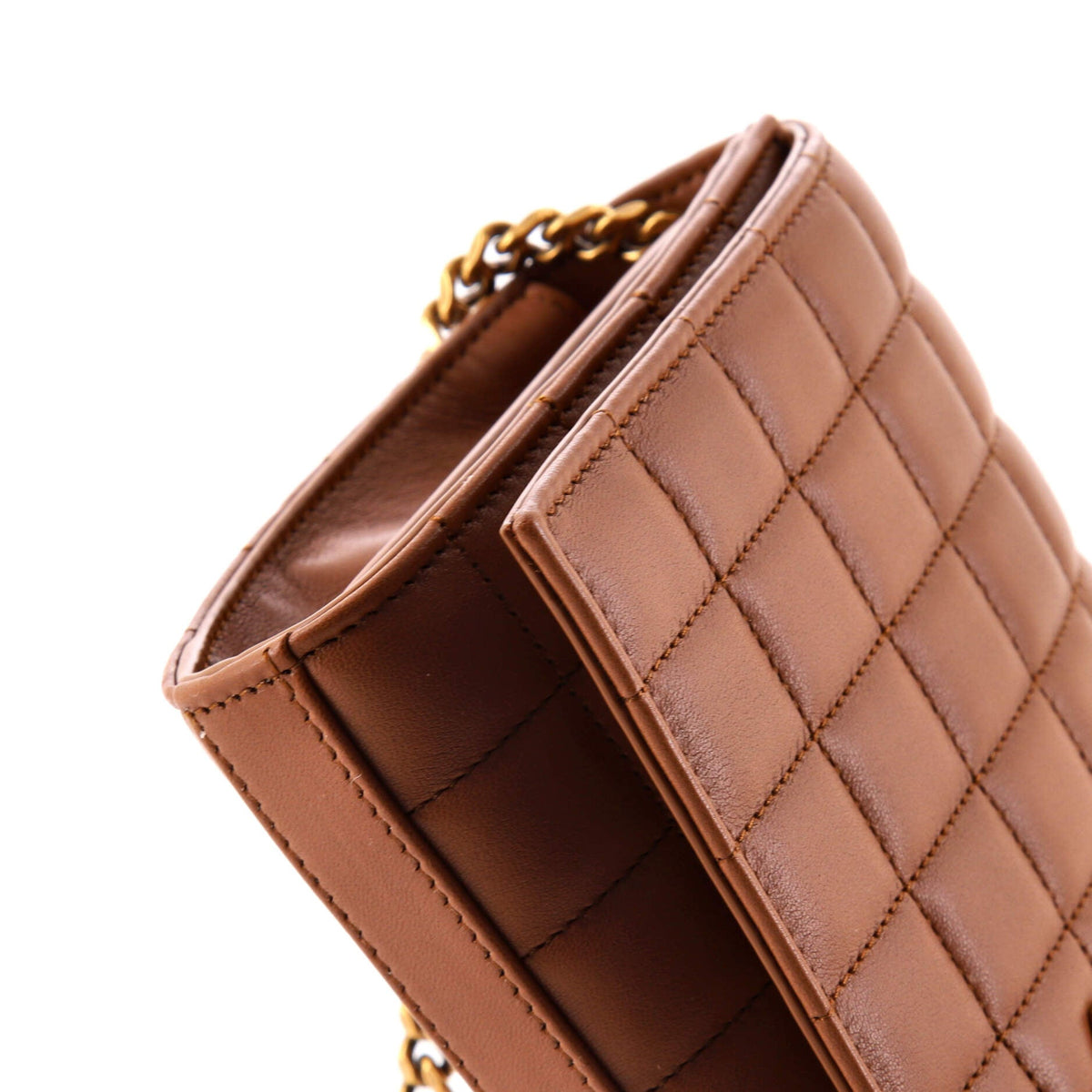 Cassandre Wallet on Chain Quilted Leather Medium